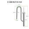 ZRDR Fish tank filter tube filter Aquarium external 304 stainless steel inlet and outlet Oil removal film filter accessories