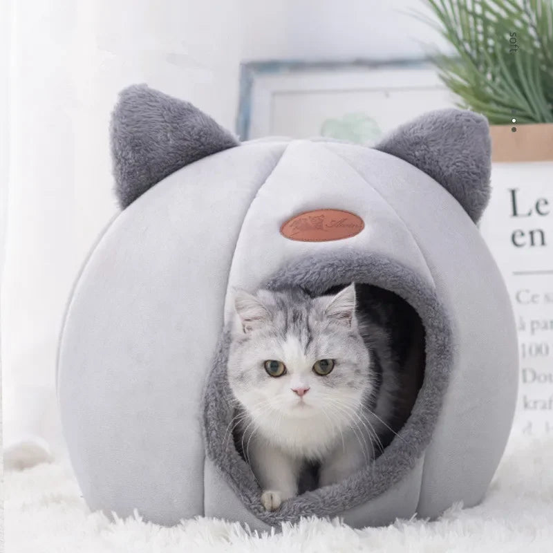 New Deep Sleep Comfort In Winter Cat Bed Iittle Mat Basket Small Dog House Products Pets Tent Cozy Cave Nest Indoor Cama Gato - Play Paws Toys