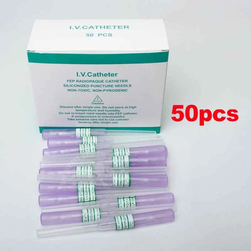 50pcs IV Cannula Pen Type Intravenous Injection Catheter 20G 22G 24G 26G Veterinary Suppliers