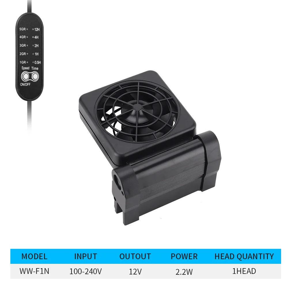 Adjustable Cooling Fan Fish Tank Heat Dissipation Cooling Fan Aquarium Farming Grass Tank Shrimp Tank  Aquarium Fan Accessories