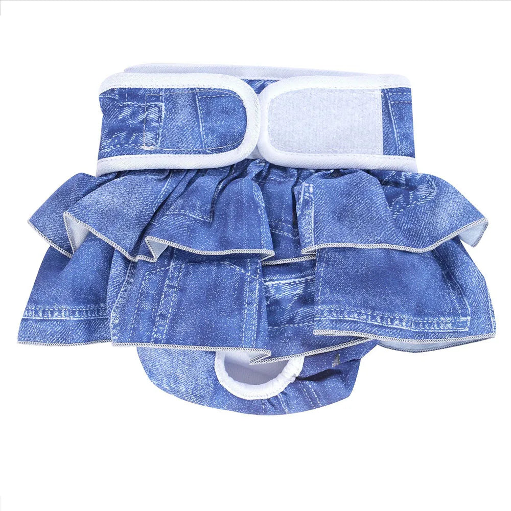 Reusable Female Dog Diapers Washable Premium Doggie Diaper for Girls Dogs Highly Absorbent Dog Shorts for Pet Heat Incontinence