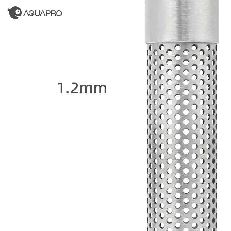 AQUAPRO Mini Skimmer Stainless Steel Inlet Outlet Pipes Inflow Outflow Shrimp Water Filter Aquarium Fish Tanks Accessories