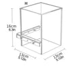 1pc Landscaping Negative Pressure Fish Tank Easy to Install Unique Acrylic Suspended Fish Tank Eye-catching