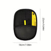 Large Polypropylene Pet Grooming Gloves Black With Yellow Accents Static Adsorb Hair Cleaning Mitt For Cat Daily Grooming Care