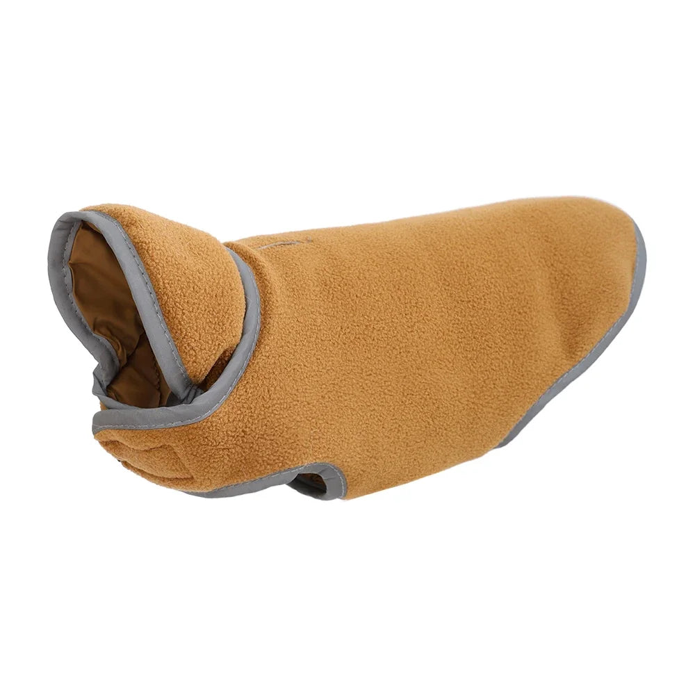 Fleece Warm Pet Clothes For Winter Reversible Cat Jacket With Leash Hole Reflective Waterproof Pets Coat For Puppy Cats Sphynx - Play Paws Toys