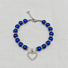 New Cute Pet Pearl Necklace with Heart-shaped Rhinestone Pendant Adjustable Cat Dog Collar Jewelry For Small Pets 8 Colors