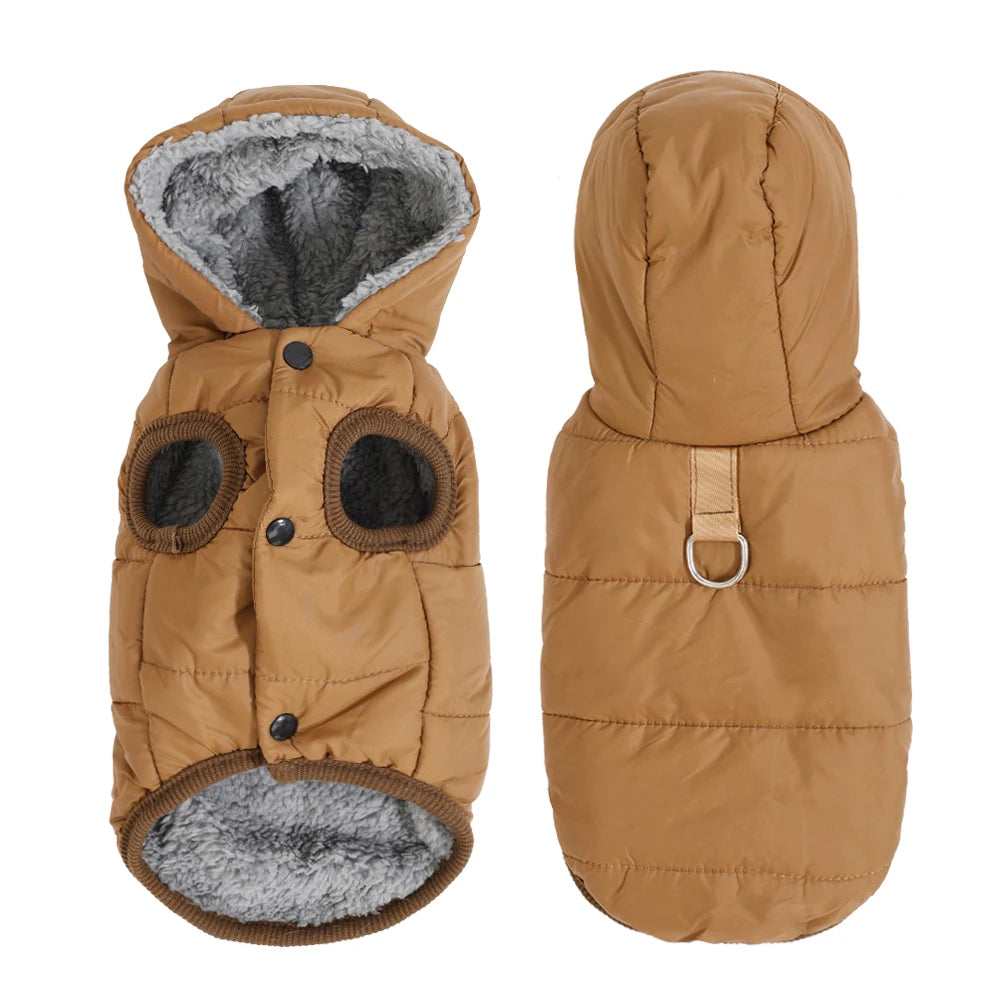 Warm Cats Hoodie Coat For Small Medium Cats Dog Winter Cozy Fleece Puppy Kitten Jacket Clothes Windproof Pet Pug Sphynx Costume - Play Paws Toys