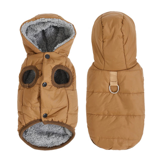 Warm Cats Hoodie Coat For Small Medium Cats Dog Winter Cozy Fleece Puppy Kitten Jacket Clothes Windproof Pet Pug Sphynx Costume - Play Paws Toys