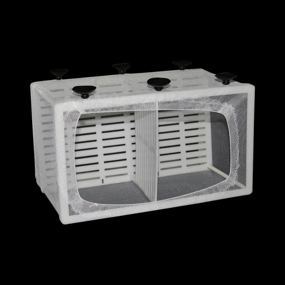 S/L Aquarium Fish Breeding Breeder Box Baby Fish Hatchery Isolation Net Fish Tank Incubator Box Hanging Aquarium אקווריום לדגים