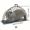 Cat Bath Cage Iron Anti-scratch Anti-bite Cage Fixed Dry Bath Double Door Cat Beauty Cage Anti-escaping Cat Accessories - Play Paws Toys