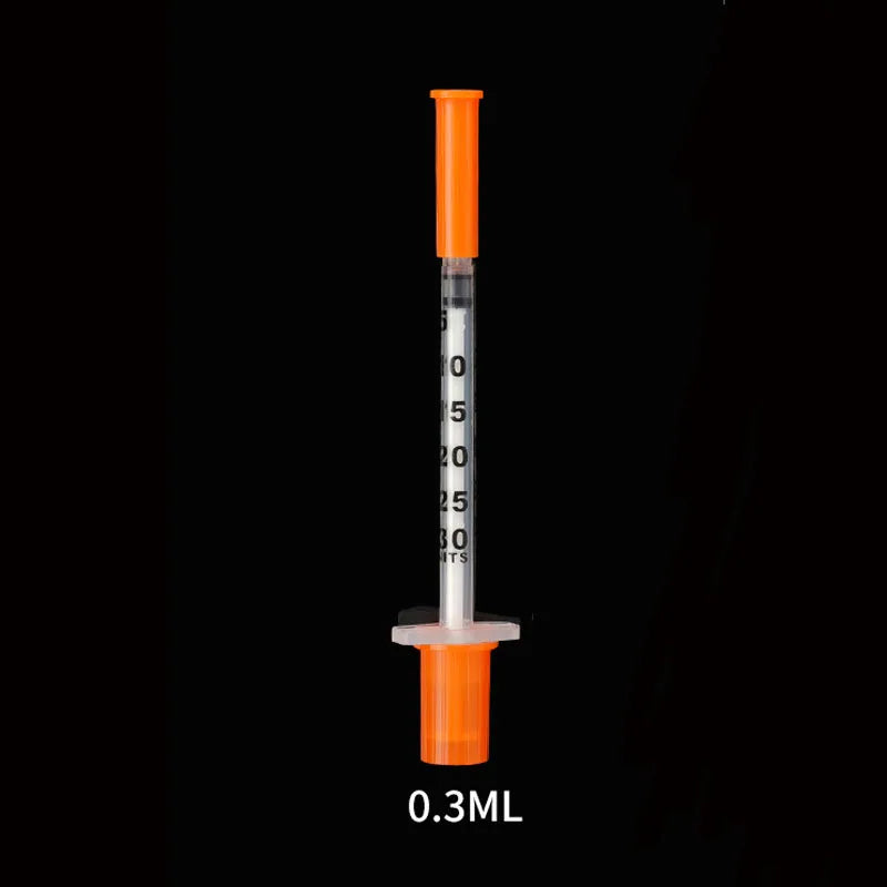 50Pcs/Pack 0.3ML 0.5ML 1ML Animal Syringe with Lab Supplies Farm Animal Cattle Sheep Horses Cat Dog Pet Syringes Liquid Tattoo