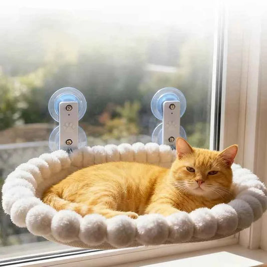 Cat Window Hammock with Strong Suction Cups – Cozy Perch for Indoor Cats