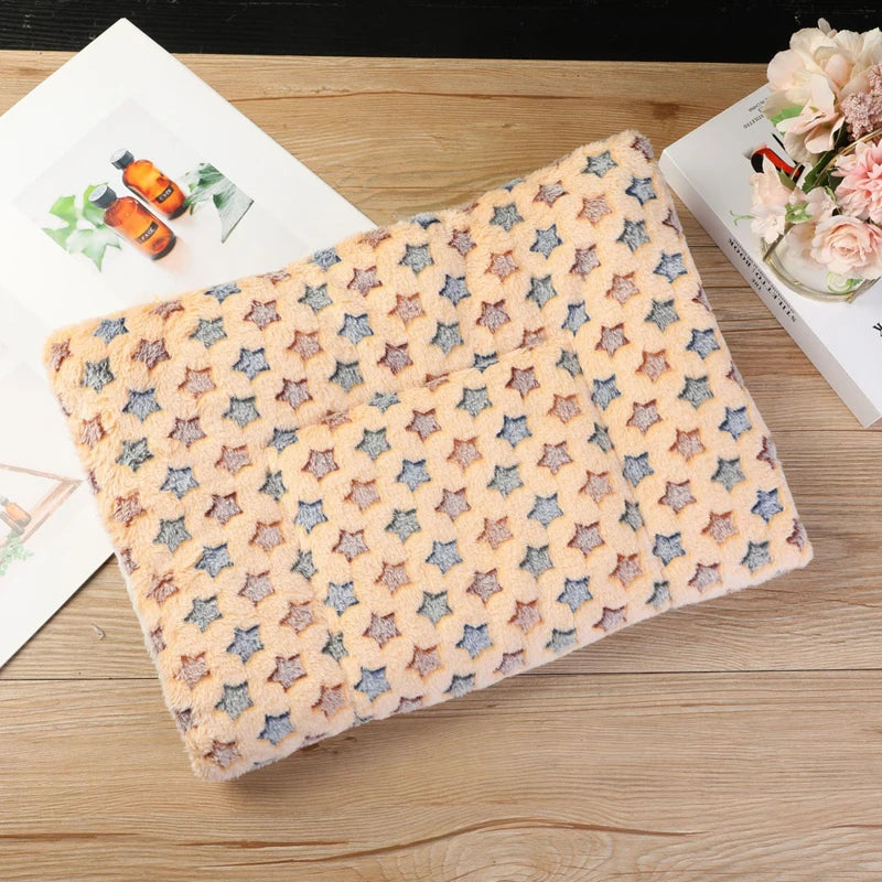 Thickened Comfortable Warm Small Cat Sleeping Cushion Skin-friendly Cute Winter Medium Dog Sofa Mat for Puppy Bed Accessories - Play Paws Toys