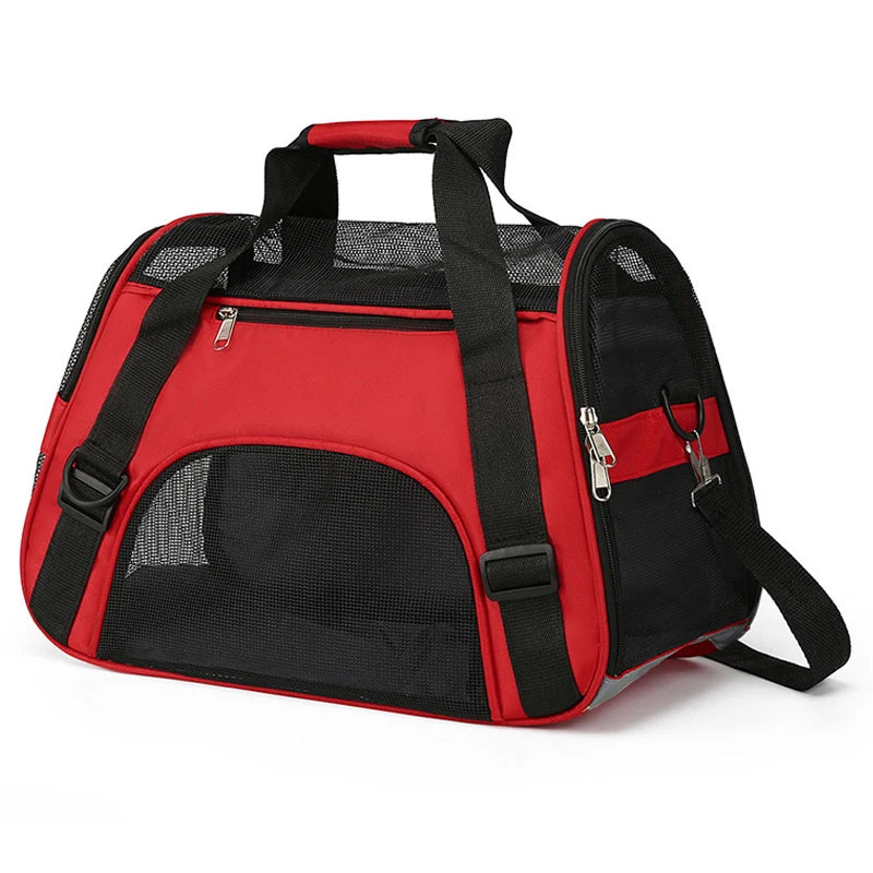 Cat Bags Portable Dog Carrier Bag Mesh Breathable Pet Puppy Travel Bags for Small Dogs Foldable Cats Handbag Bag Transport Bag - Play Paws Toys