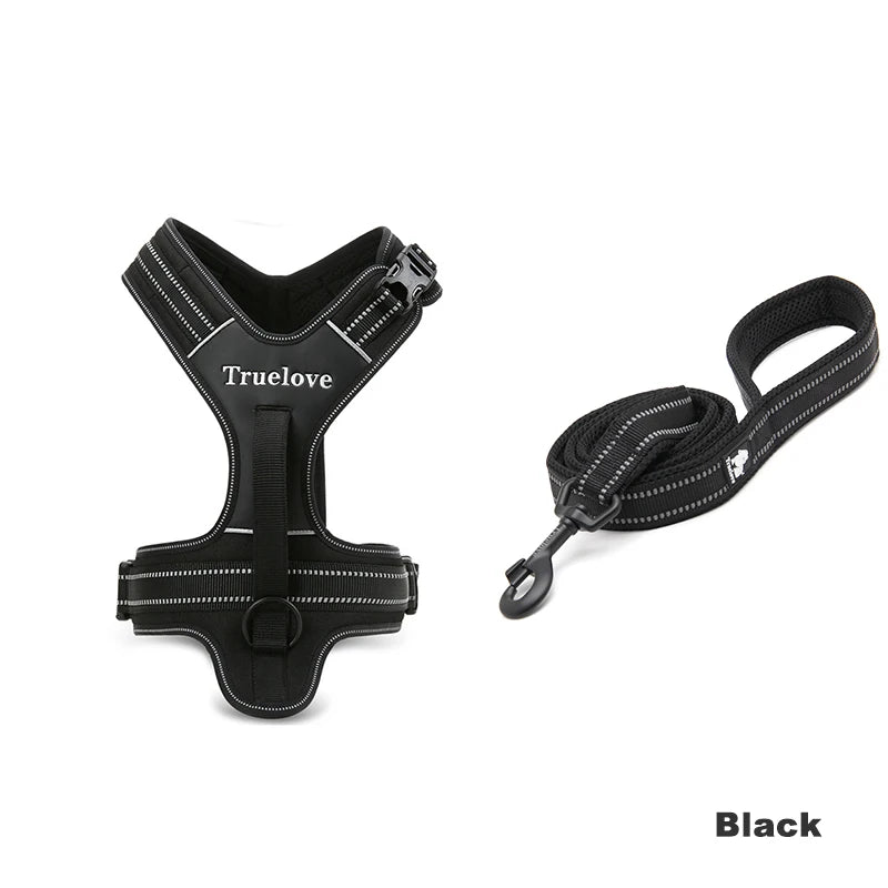 True Love Pet No Pull Adjustable Dog Harness and Leash Set for Medium & Large Dogs TLL5551 TLL2112