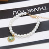 Adjustable Bling Neck Ornament Pearl Necklace Fashion Princess Accessory For Cat Kitten Small Dog Chihuahua Pet Supplies