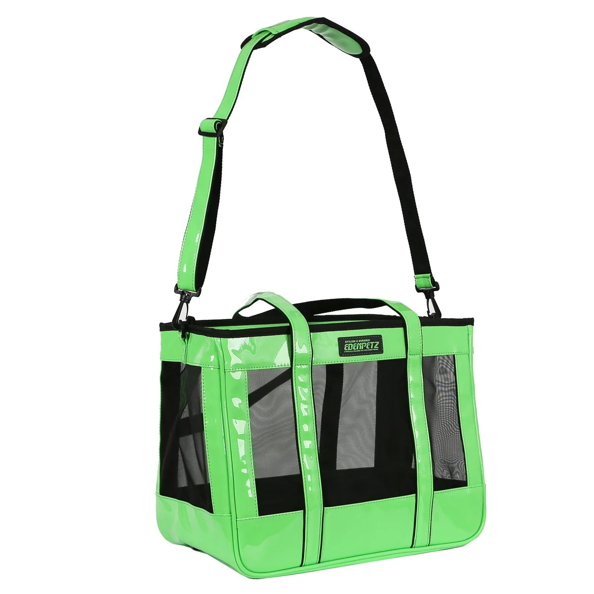 EDENPETZ Breathable Pet Dog Cat Carrier Mesh Leather Fashion Large Travel Puppy Kitty Carry Bag Shoulder Handbag - Play Paws Toys