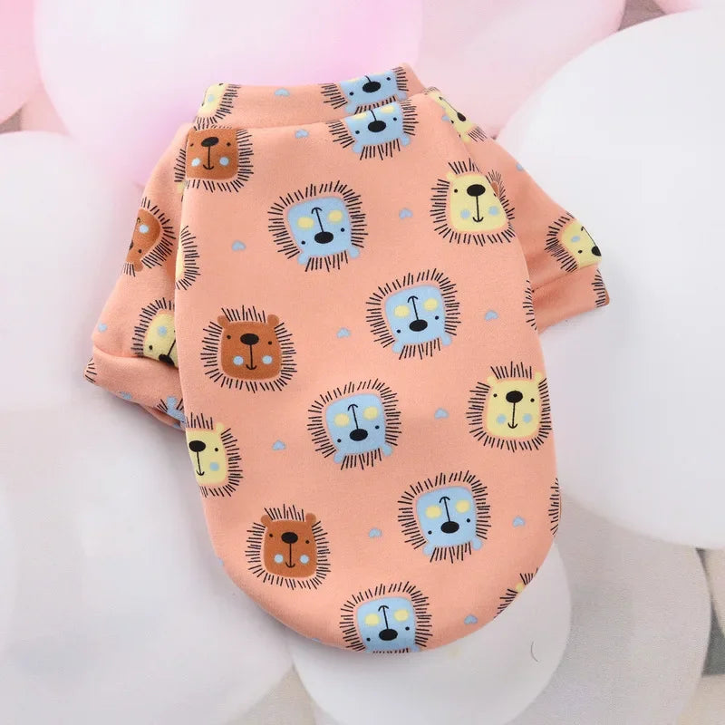 Chihuahua Dog Sweatshirt Puppy Cat Pullover Dogs Small Dog Hoodie Coat Winter Warm Pet Clothes for Bulldog