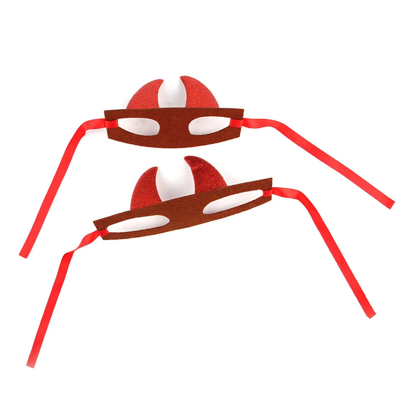 Pet Cosplay Costume Halloween Funny Devil Horns Headband Pet Cat Dog Festival Party Clothing Pet Decoration Accessories Gifts