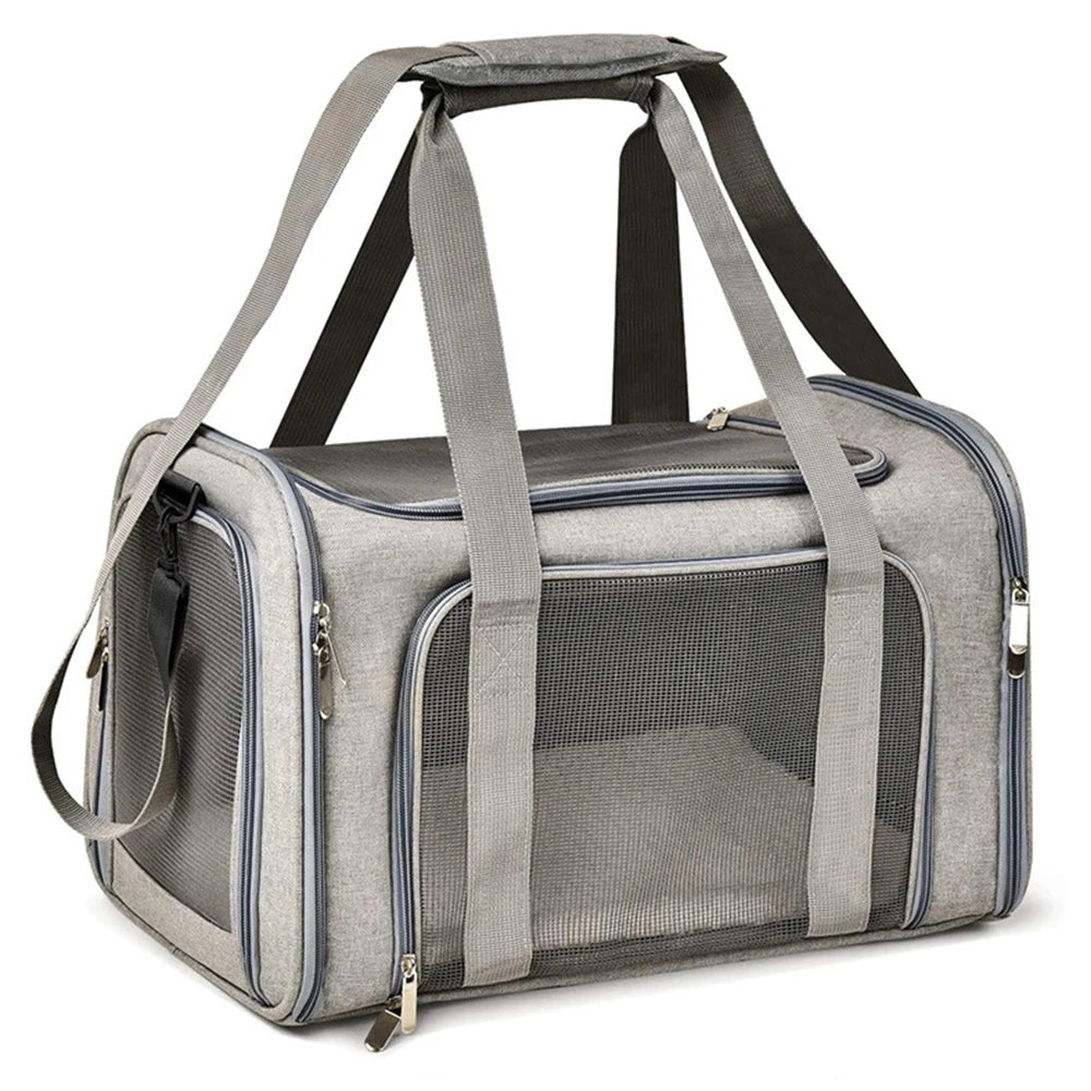 1PC Cat, Dog Carrier for Small Medium Cats Puppies up to 15 Lbs, Collapsible Travel Puppy Carrier - Play Paws Toys