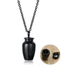 High Quality Mini Bone Ash Pendant Removable Stainless Steel Cinerary Urn with Necklace Well Sealed Memorial Pendant Jar