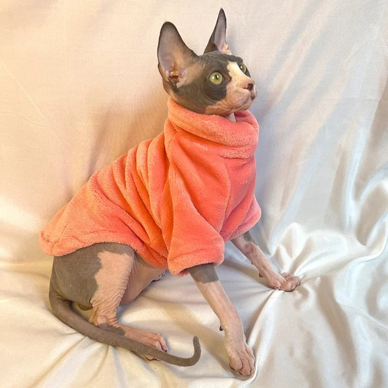 Fashionable Clothes For Cats Sphynx Cat Sweater Kitten Clothing Hound Dog Hoodie Clothes For Sphinx Cat Outfit Pet Jumpsuits - Play Paws Toys