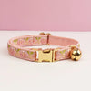 Adjustable Comfortable Cat Collar with Bell Personalized Pet Collar for Cats And Small Dogs metal hardware set cat collar