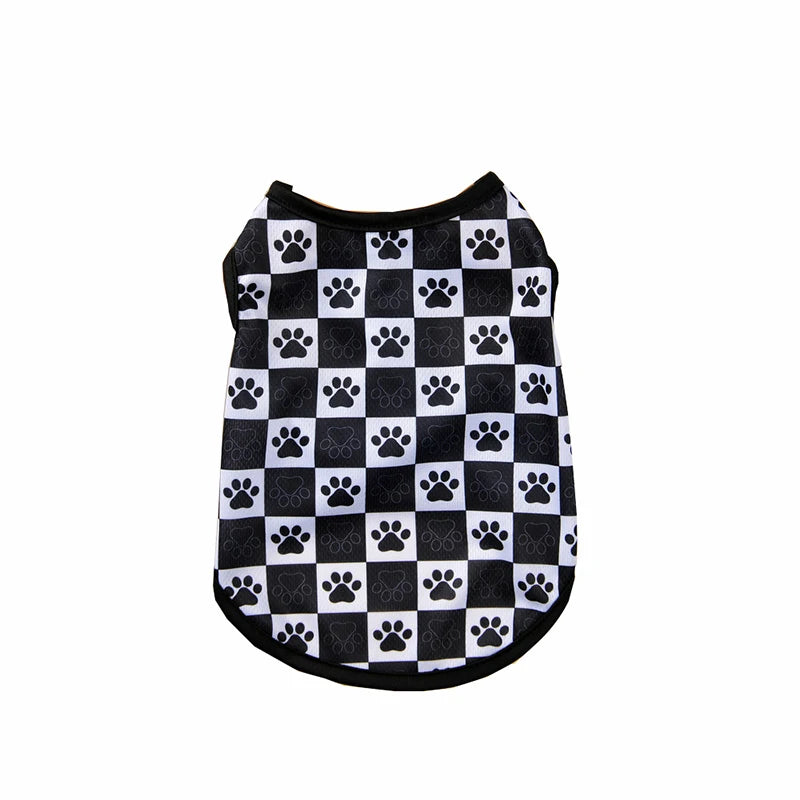Dog Summer Clothes Breathable Puppy Vest For Small Dogs Cat Costume Beach Style Fashion T-shirt Chihuahua Freach Bulldog Outfits