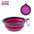 1PC 350ml Soft Silicone Pet Dog Bowl Folding Travel For Portable Collapsible Food Water Feeding Hanging Storage Odorless