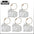 Cat Fur Memorial Charm Resin Keepsake Capsule for Pet Hair Portable Keychain Pendant for Hair Rainbow Bridge Pendant