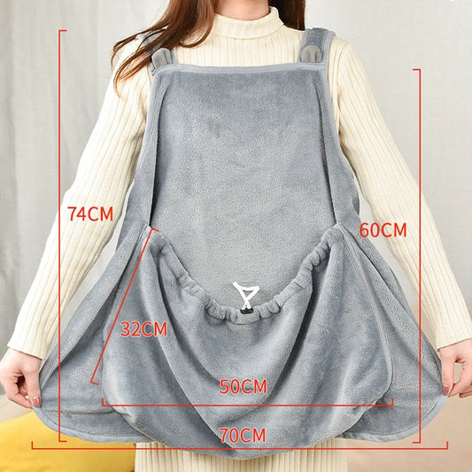 Petting Pet Travel Sleep Bag Cat Carrier Pouch Dog Puppy Bag Plush Outdoor Shoulder Bag Comfort Transport Bag for Cats Apron - Play Paws Toys