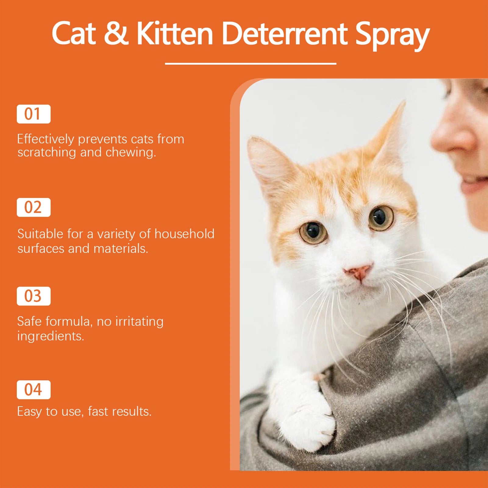 100ml Cat Scratch Deterrent Spray Cat Scratch Furniture Protector Spray Training Pet Training Liquid For Protecting Furniture