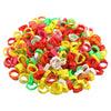 Numbered 6-Color Identification Leg Rings for Poultry (10-50pc)