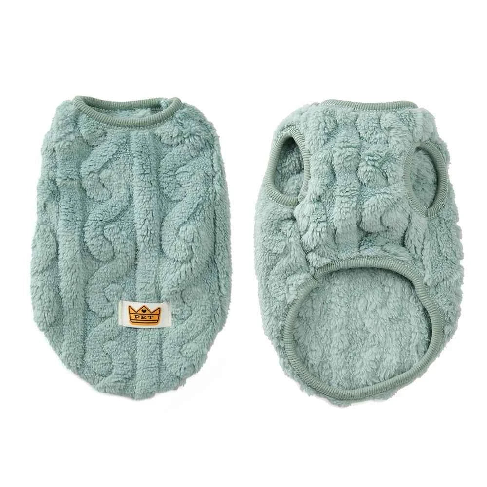 Pet Dog Clothes Autumn Winter Warm Cozy Fleece Puppy Sweater for Small Medium Dogs Cats Pug French Bulldog Chihuahua Clothing