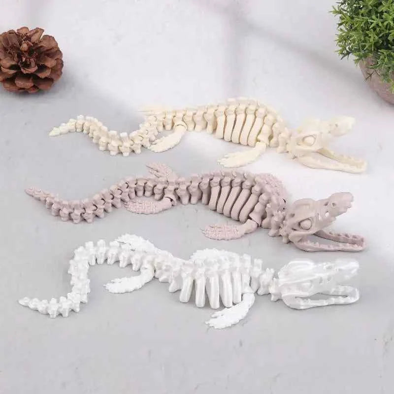 HOT! 1PCS Realistic Mosasaurus Skeleton Replica Aquarium Decoration Dinosaur Skeleton Model For Fish Tank Decoration