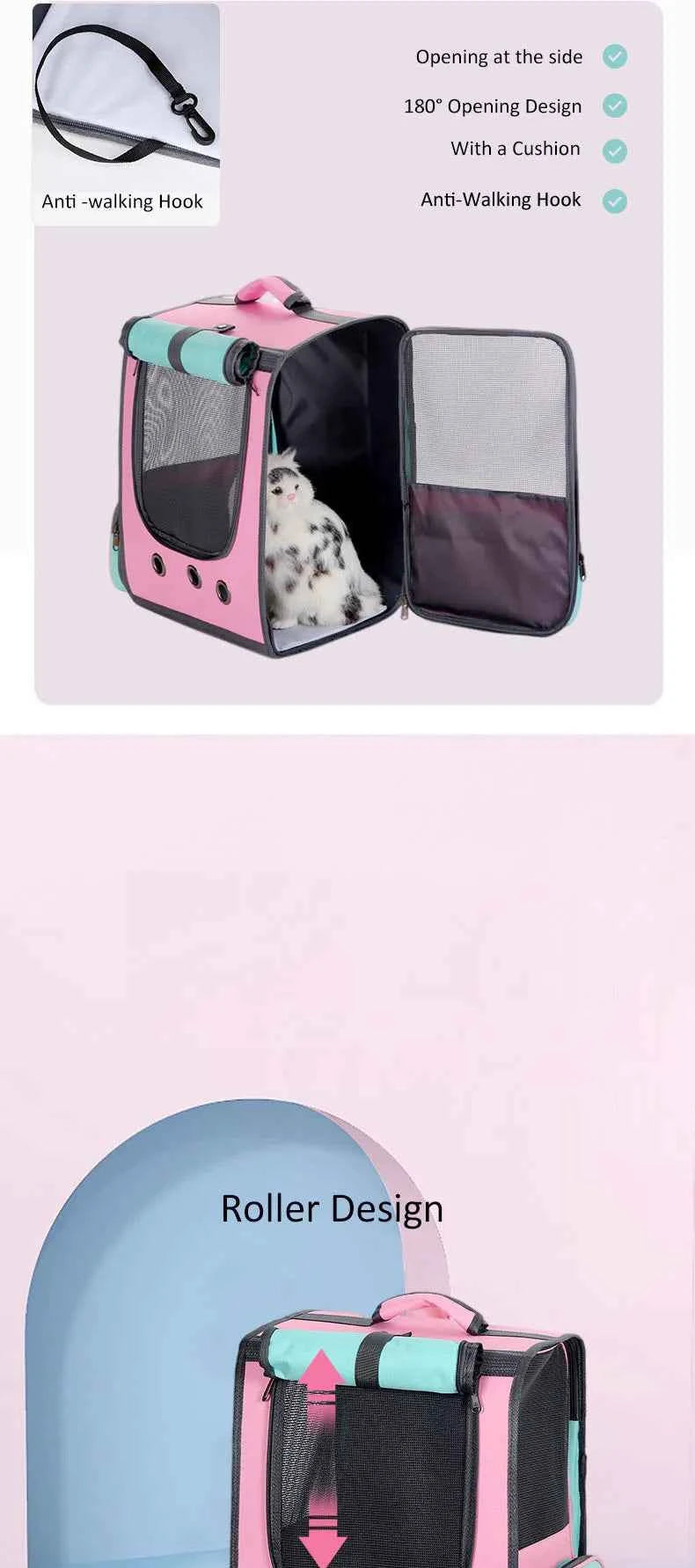 Breathable Pet Carrier Backpack for Cat and Dog, Astronaut Space Capsule, Window Transport Carrying Bag, High Quality