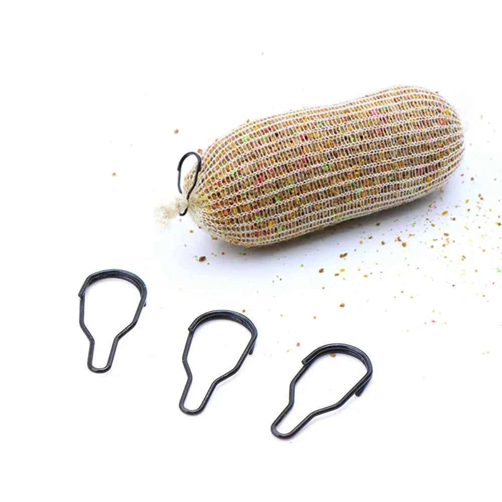 20pcs Carp Fishing Accessories PVA Bag Link Clips Method Feeder Hair Rig Bait Boilie Connector Quick Change Swivels Fish Tackle