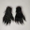 Latex with Fur Black Cat Cosplay Mask Scary Helmet Animal Funny Costume Hood Hair Mask Headwear Adult Halloween Party Props