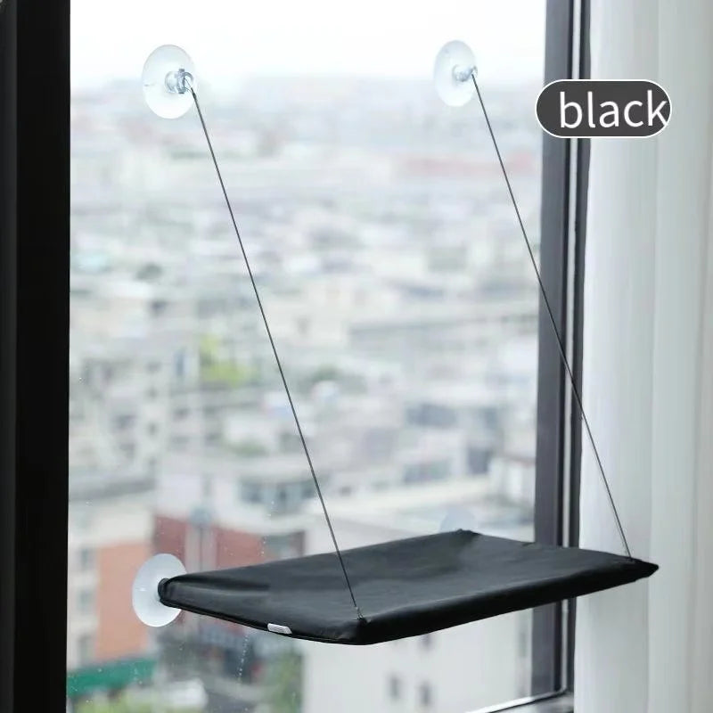 Winter Cat Window Hanging Hammock Bed Suction Cup Space Saving All Seasons Easy Install Pet Bed Cat Climbing Frame - Play Paws Toys