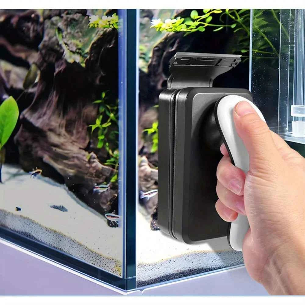 Magnetic Fish Tank Cleaner Magnetic Aquarium Glass Scraper Removable Glass Algae Scraper Scratch Free Non Slip Magnetizing