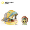 Mambobaby Baby Pool Float with Canopy & Tile Baby Swim Ring Infant Swimming Trainer Circle With Adjustable Strap for Boys Girls