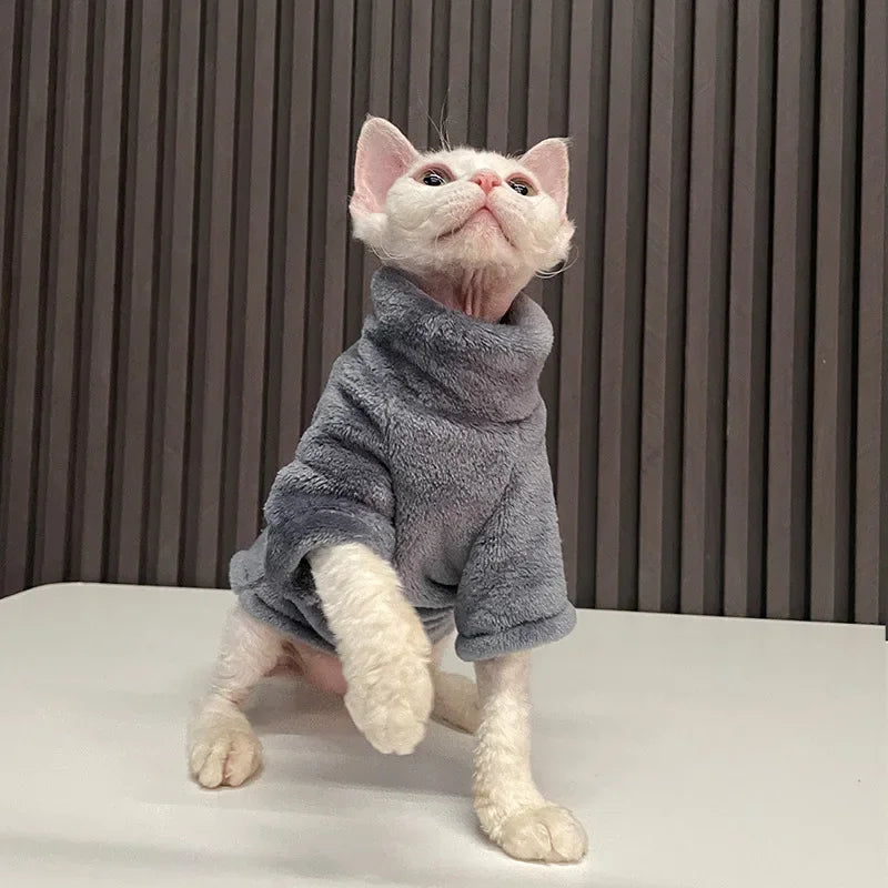Fashionable Clothes For Cats Sphynx Cat Sweater Kitten Clothing Hound Dog Hoodie Clothes For Sphinx Cat Outfit Pet Jumpsuits - Play Paws Toys