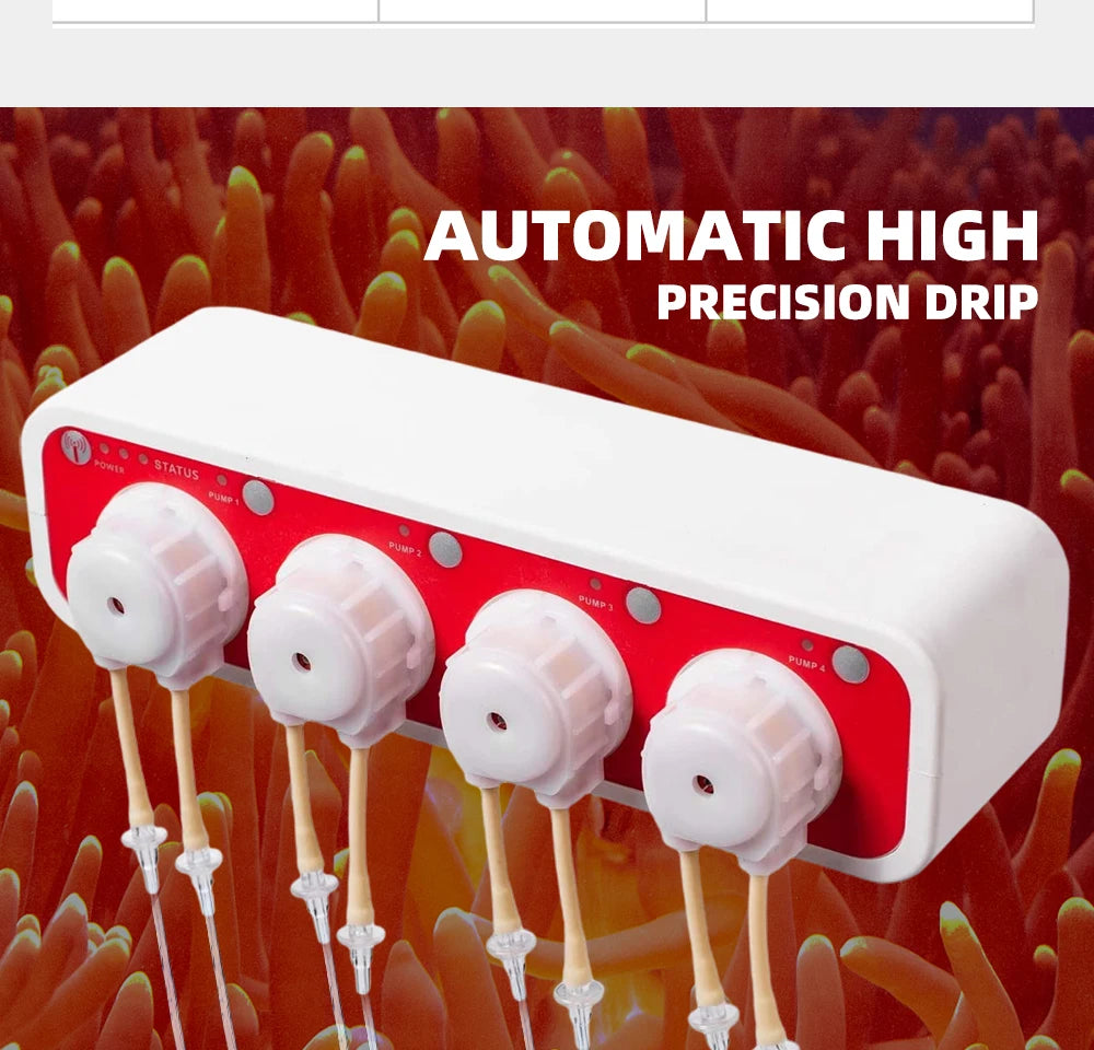 Jebao Water Pump Filter Auto Dosing Pump Automatic Marine Reef Doser 3.1 3.4 MD4.4 WIFI Control 12V 3W 9W  Aquariums Accessoires
