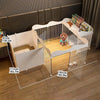 Pet dog enclosure Home House kennel Indoor small dog Teddy fence isolation door with toilet area dog cage