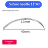 10Pcs/Bag Veterinary Suture Needle Or 1Roll SuturesPig Cattle Sheep Beast Surgical Needles Curved Trigeminal For Veterinary Team