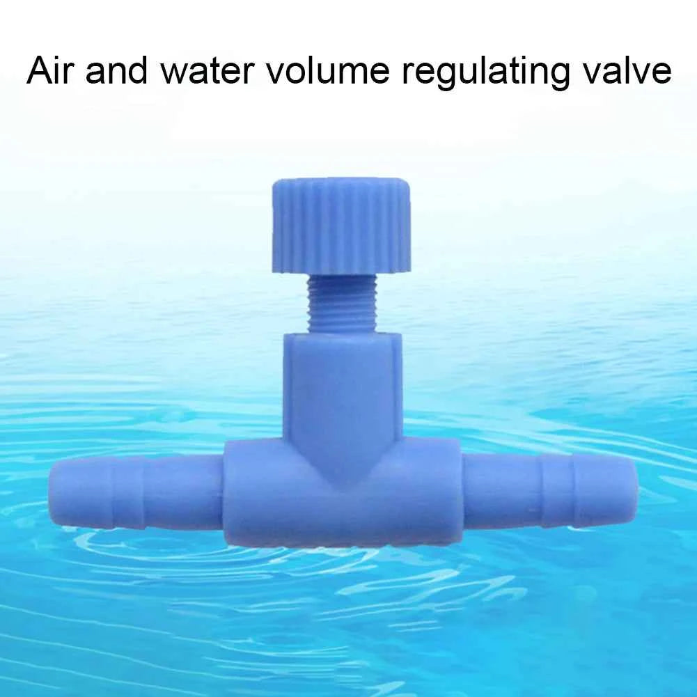 5/10pcs Fish Tank Air Line Flow Control Regulator Valve Aquarium Air Regulating Valve Switch Oxygen Pipe Tee Joint For 4mm Airli