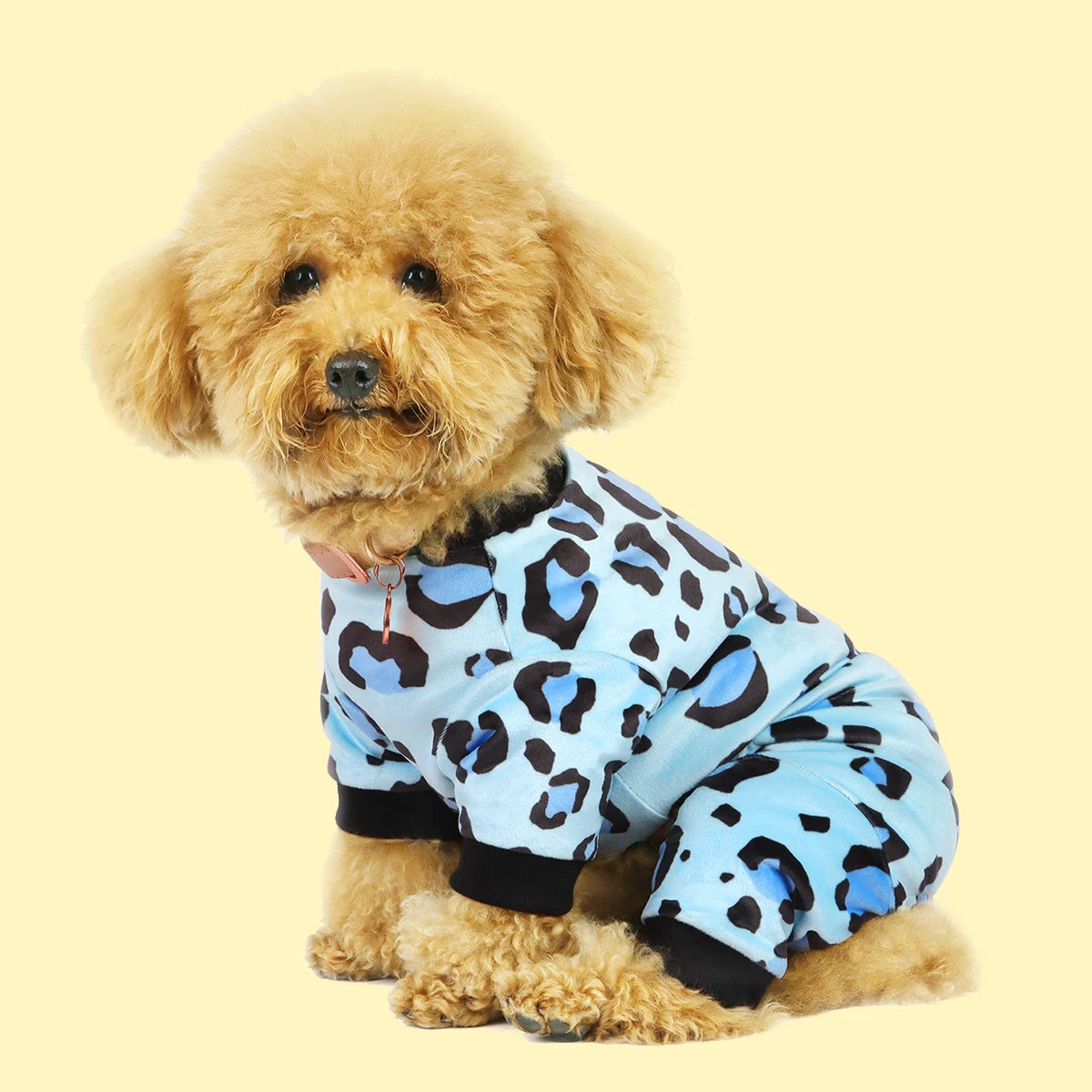 Leopard Dog Pajamas: Ultra-Soft 4-Legged Sleepwear for Small, Medium & Large Dogs - Global Pet Fashion Hit!