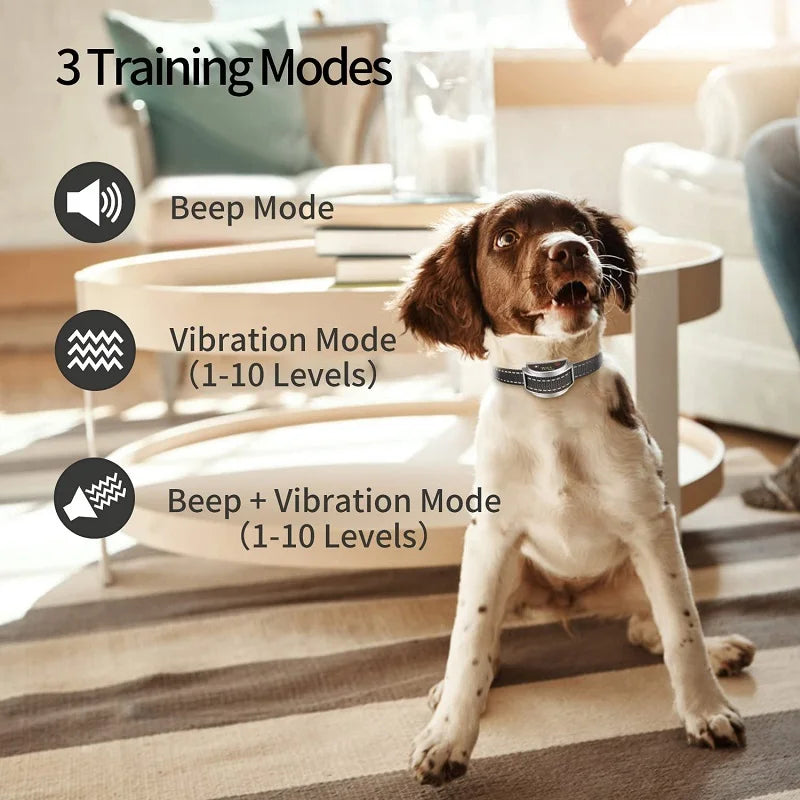 Cat Training Collar,Cat Anti Meow Collar,No Shock Bark Collar,Vibration Collar for Deaf Dogs,Beep Vibration Mode IPX7 Waterproof