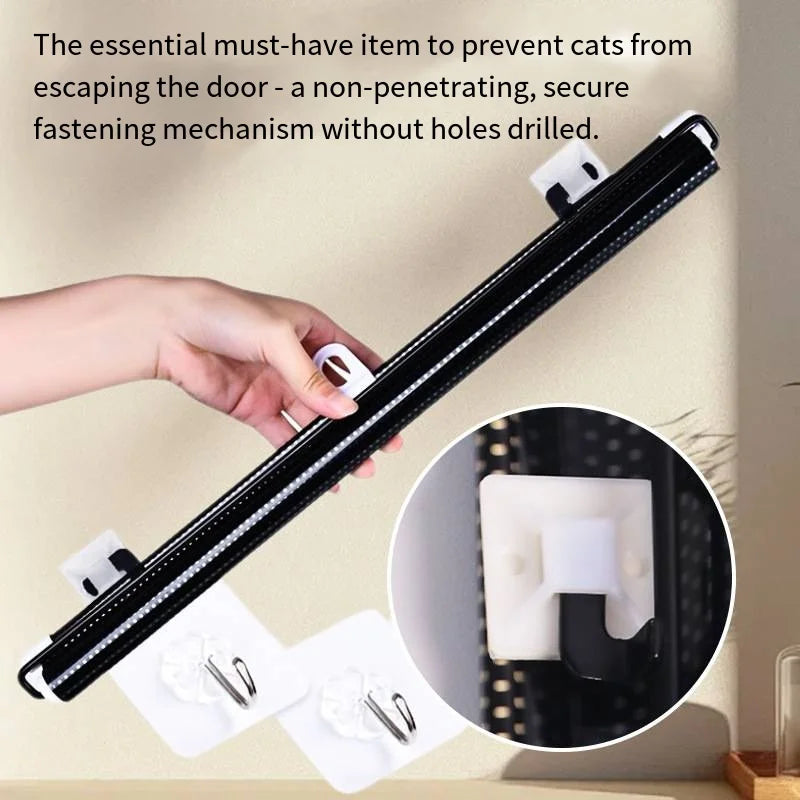 Extensible indoor cat and dog door for pet isolation network  new foldable breathable net ladder  safety fence with hooks