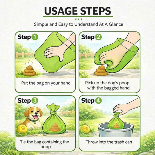 300Pcs Bulk Disposable Dog Poop Bags, Leak-Proof Tear-Resistant Pet Waste Bags, Cost-Effective Pet Supplies for Dog Lovers